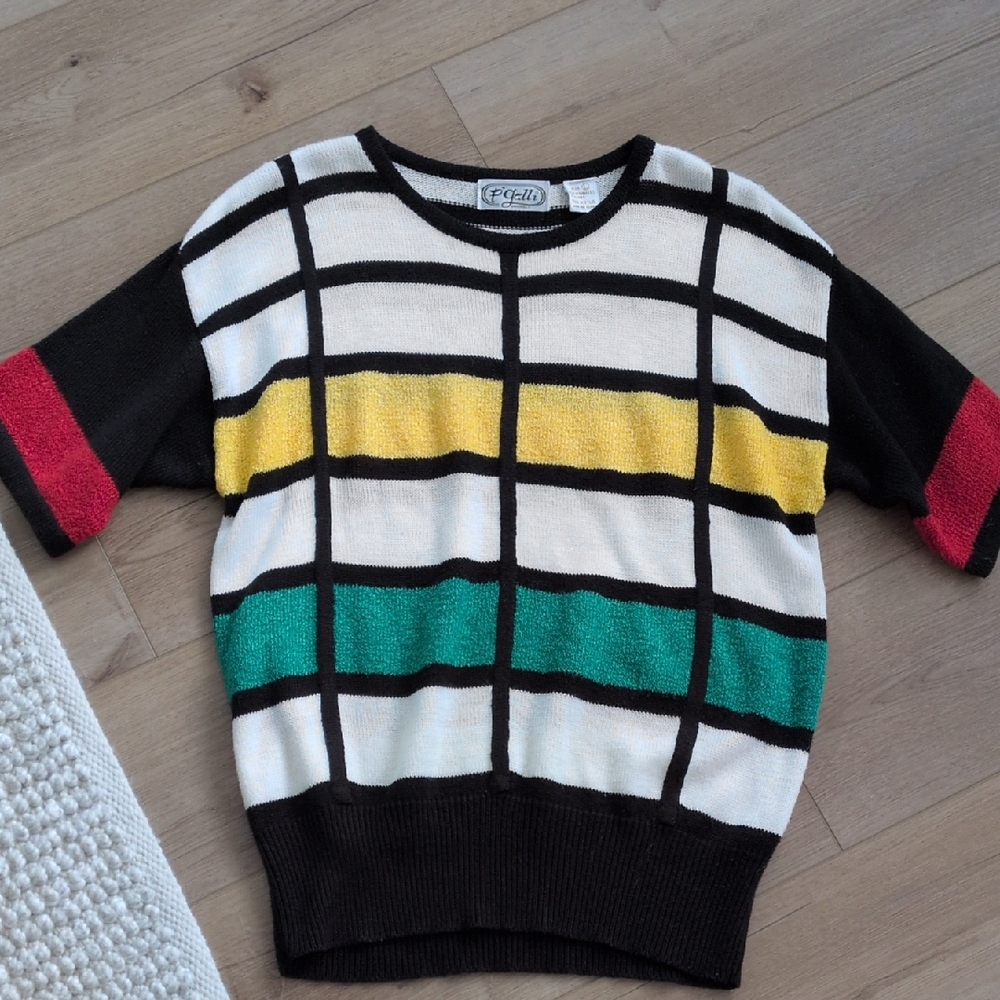 Vintage Short Sleeve Sweater